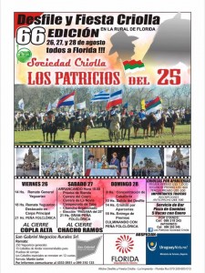 afiche fiesta criolla sociedad criolla los patricios del 25 2016